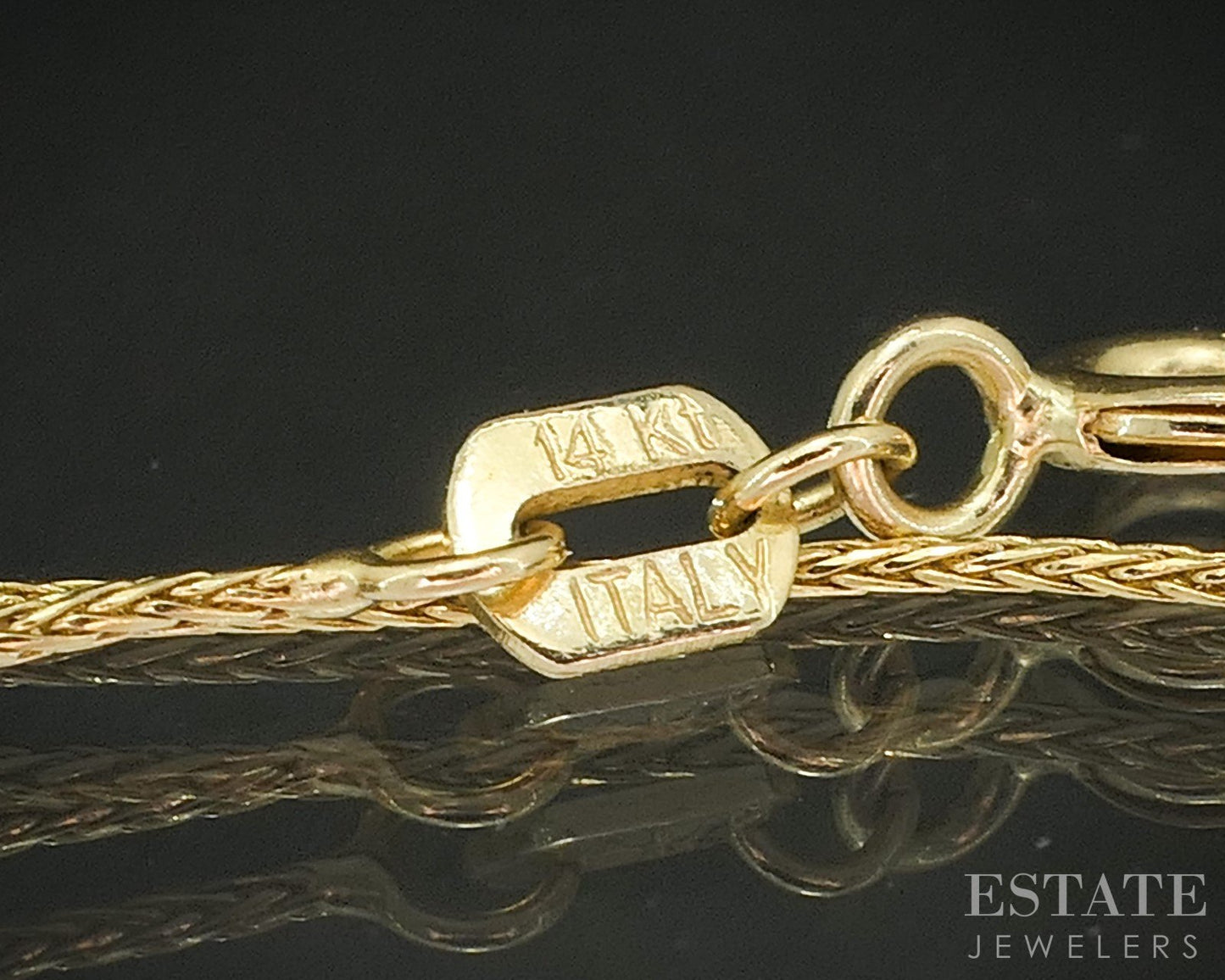 14k Yellow Gold Pear Natural Ruby & Diamond Ladies Necklace 3.2g 18"L p15536