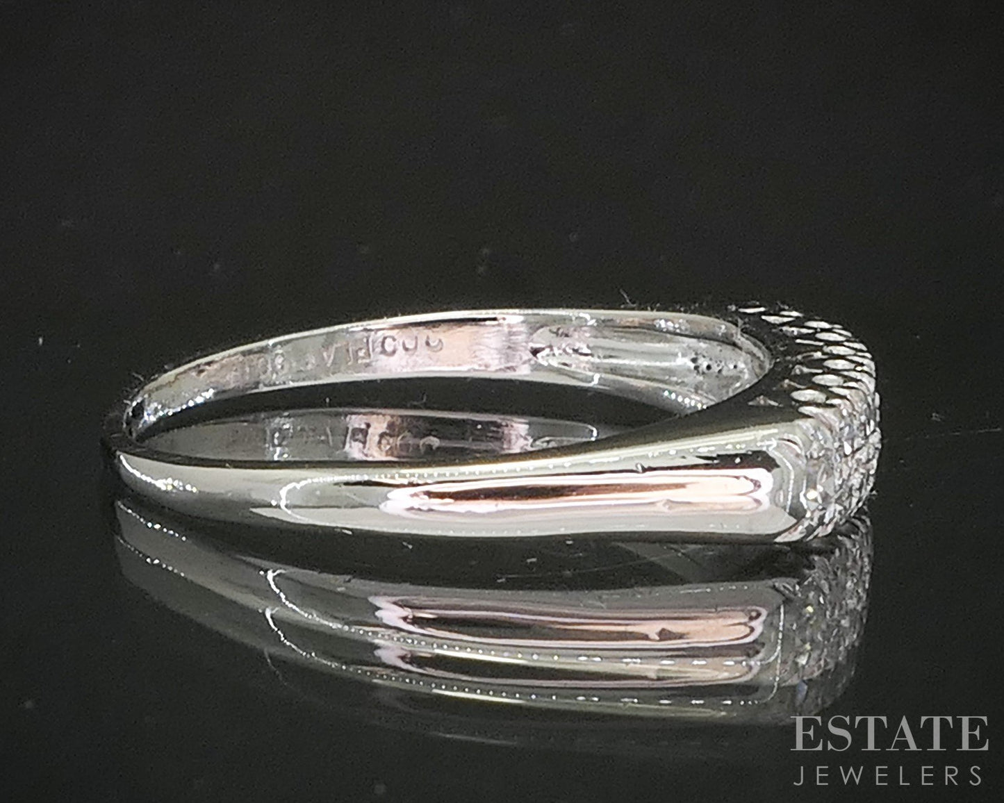 Vintage Platinum Single Cut Natural .18ctw Diamond Ladies Wedding Band 4g p15551