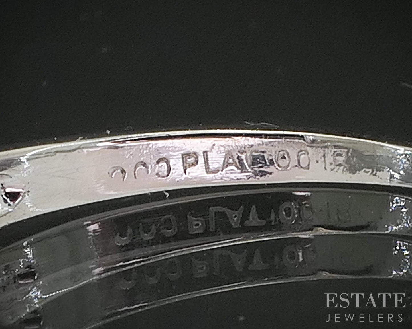 Vintage Platinum Single Cut Natural .18ctw Diamond Ladies Wedding Band 4g p15551