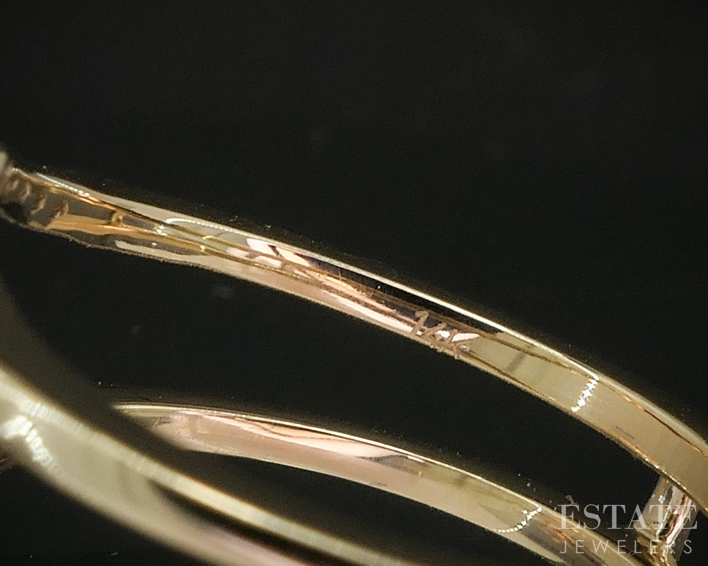 14k Yellow Gold Natural .09ctw Diamond Ladies Wedding Jacket 2.9g p16007