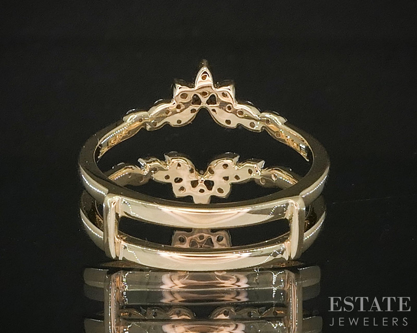 14k Yellow Gold Natural .31ctw Diamond Ladies Wedding Jacket 3.6g p16009