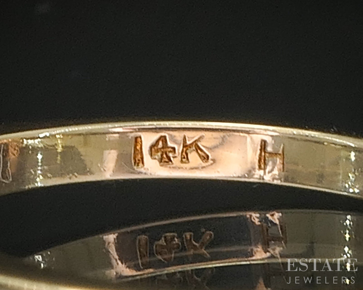 Antique 14k Yellow Gold Natural .30ctw Diamond Engagement Ring 2.5g p16189b