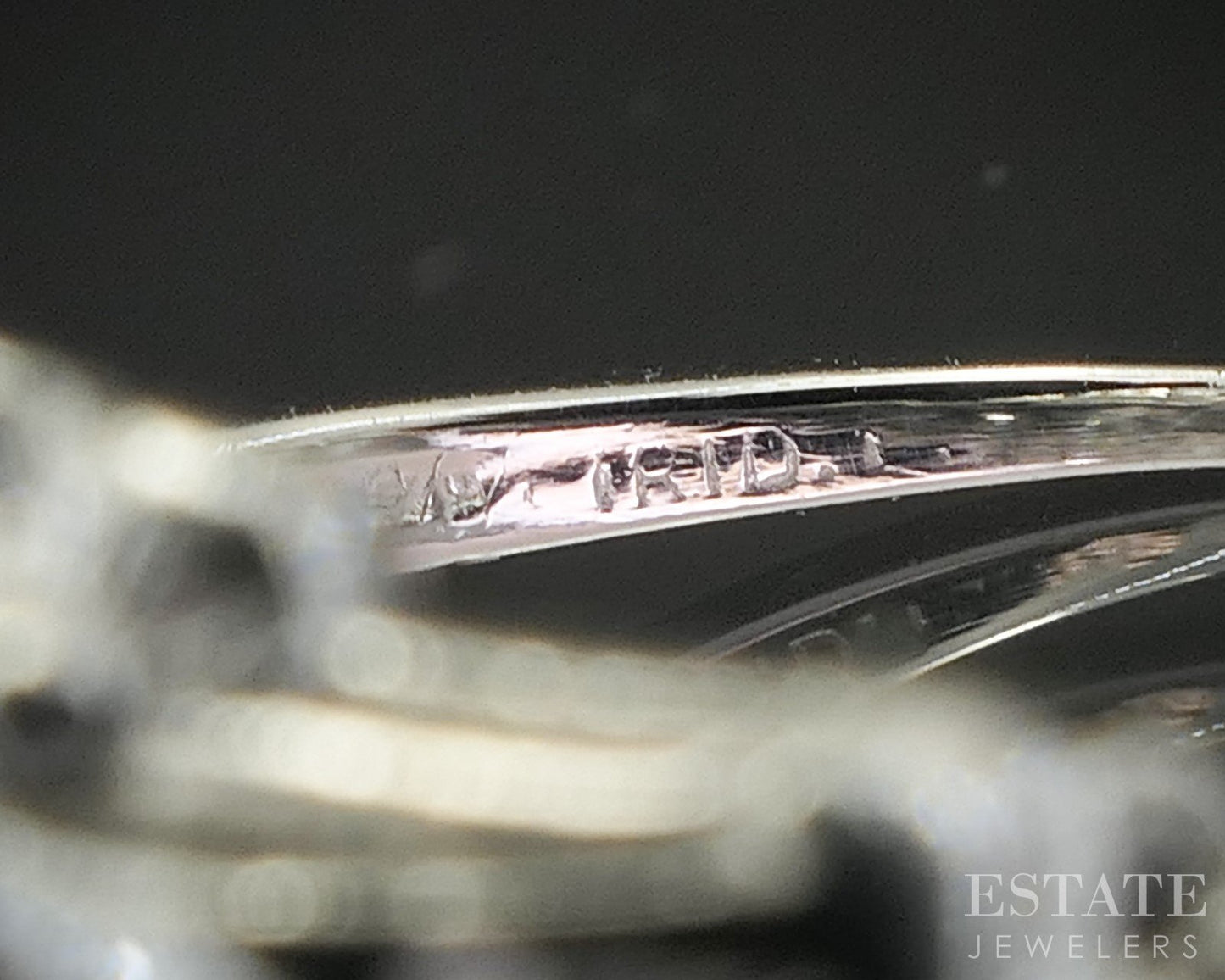 Antique Art Deco Platinum OMC .60ctw Diamond Filigree Engagement Ring 3g p16261