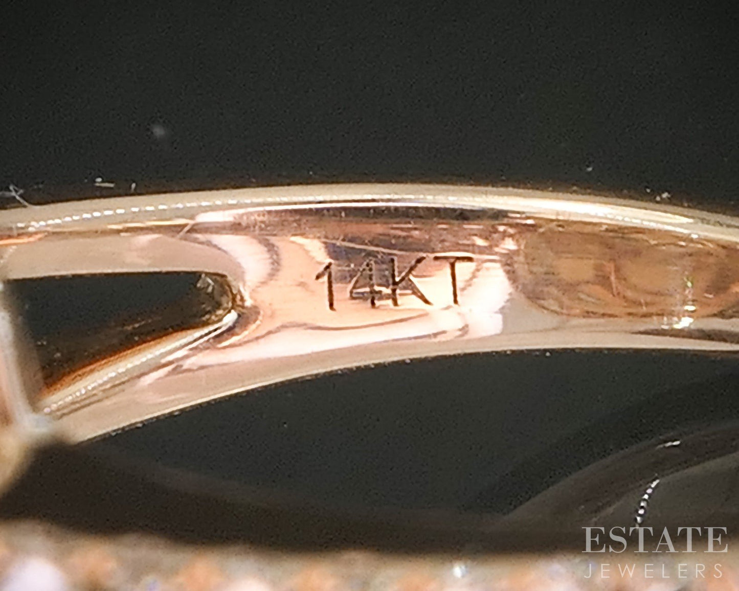 14k Strawberry Gold LeVian Natural Neopolitan Opal & Diamond Ring 8.1g p16237