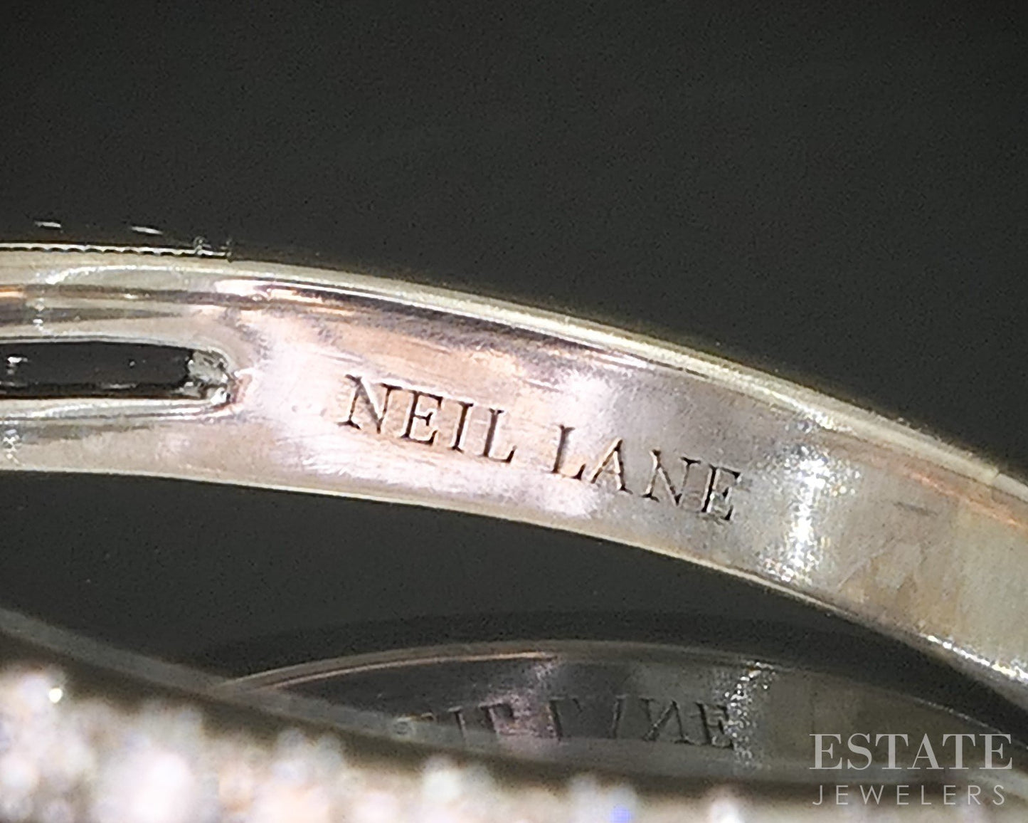 14k White Gold Natural 1.75ctw Diamond Neil Lane Halo Engagement Ring 5g p16276