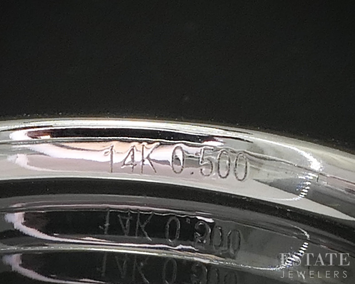 14k White Gold Round Natural .50ctw Diamond Ladies Wedding Band 2.1g p16314