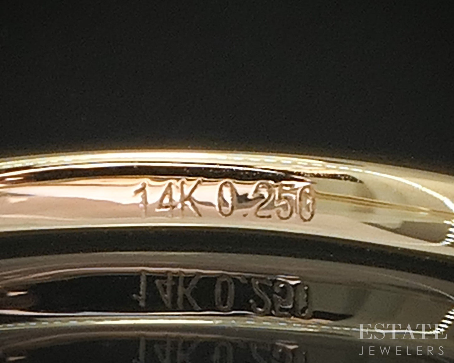 14k Yellow Gold Round Natural .25ctw Diamond Ladies Wedding Band 1.5g p16311