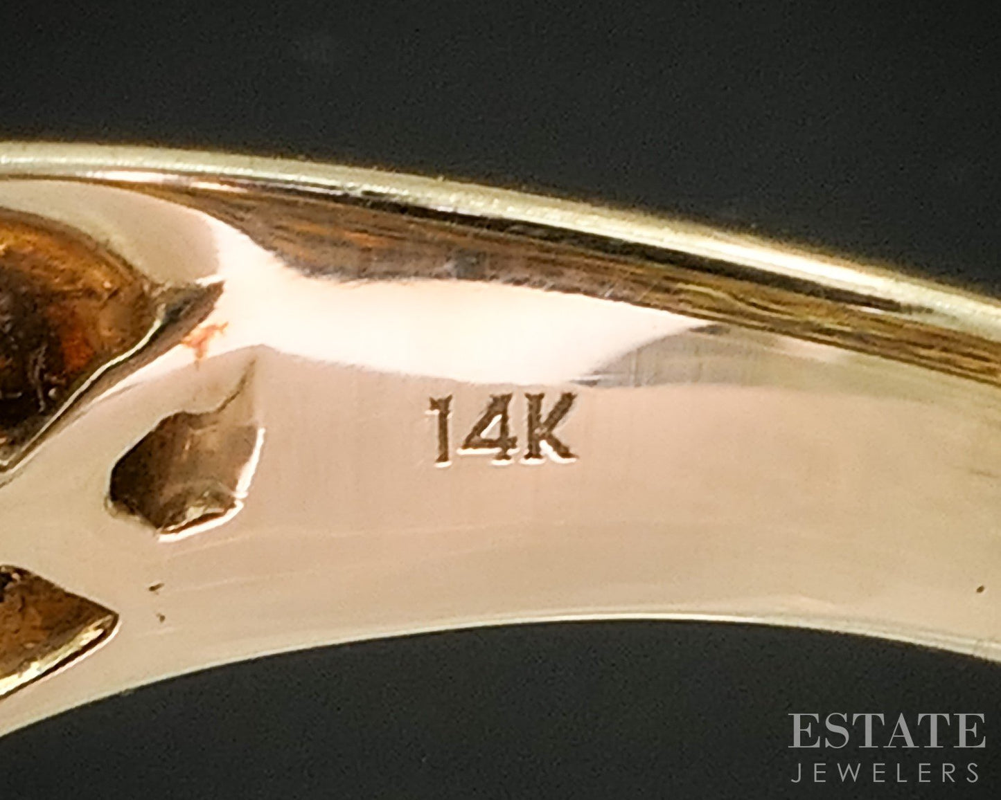 14k Yellow Gold EFFY Natural .28ctw Diamond Ladies Band Ring 5.5g p16518