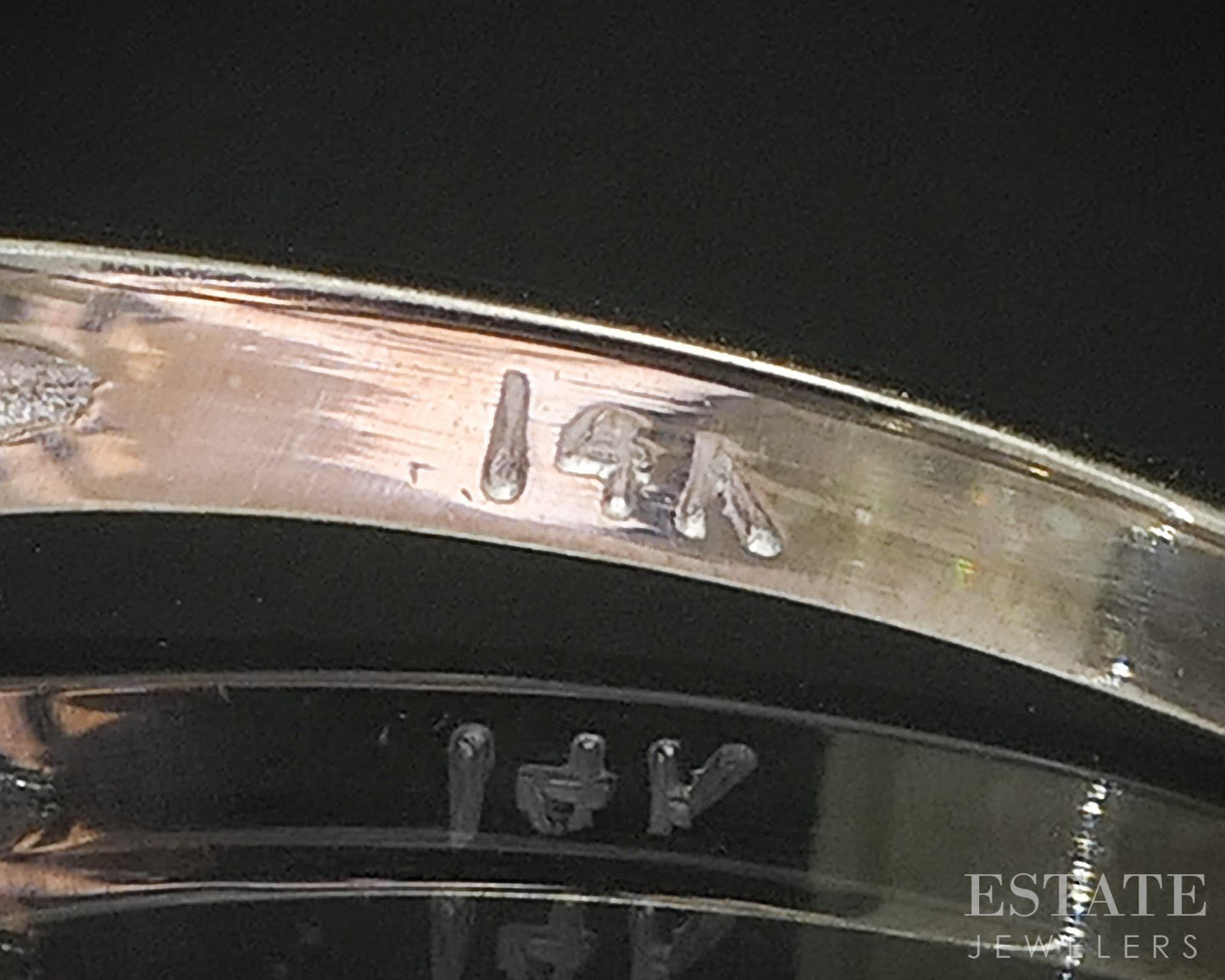 14k White Gold Natural .74ctw Diamond 5-Stone Ladies Wedding Band 3.3g p16532