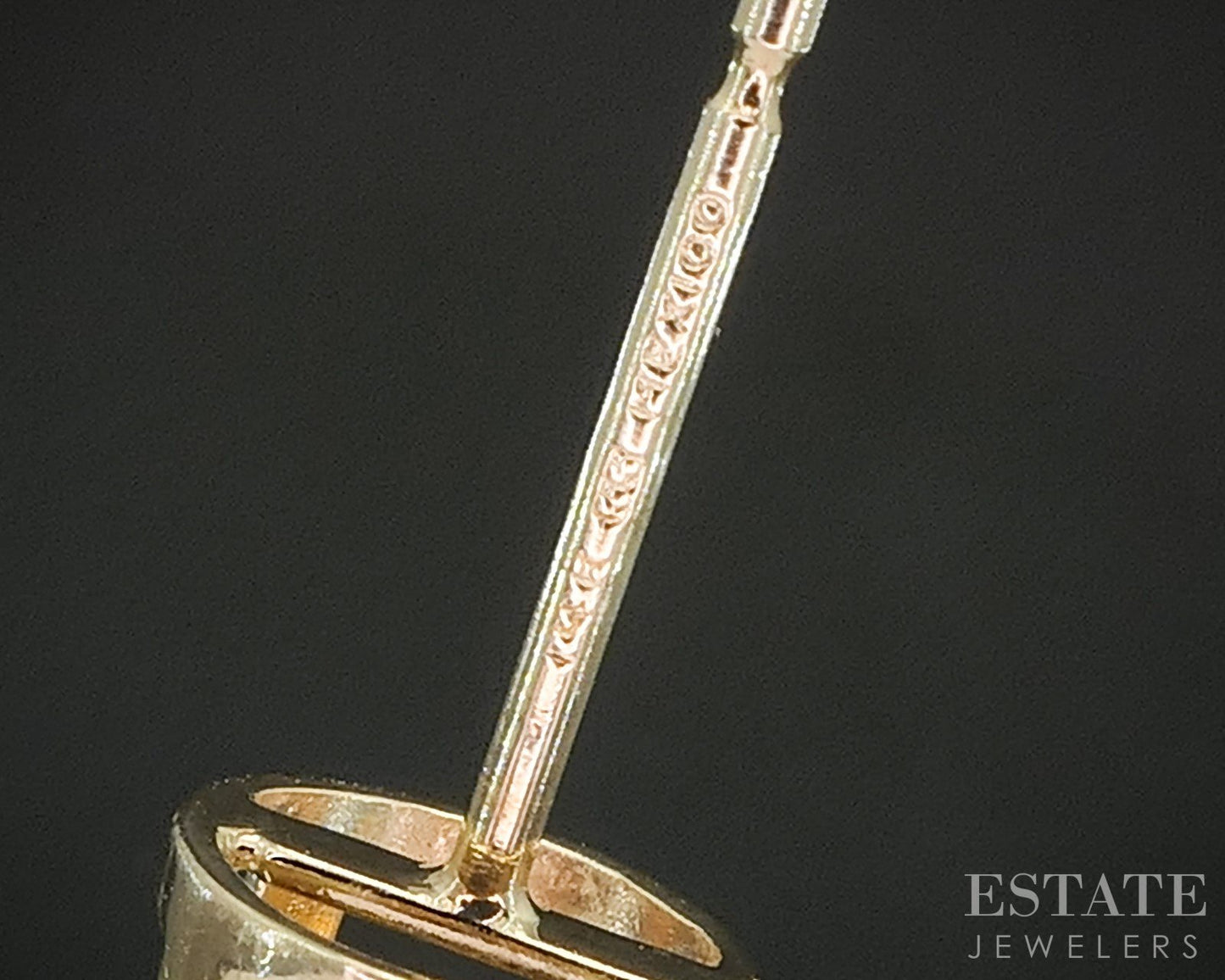 14k Yellow Gold Round 5.8mm Natural Citrine Stud Earrings p16671b