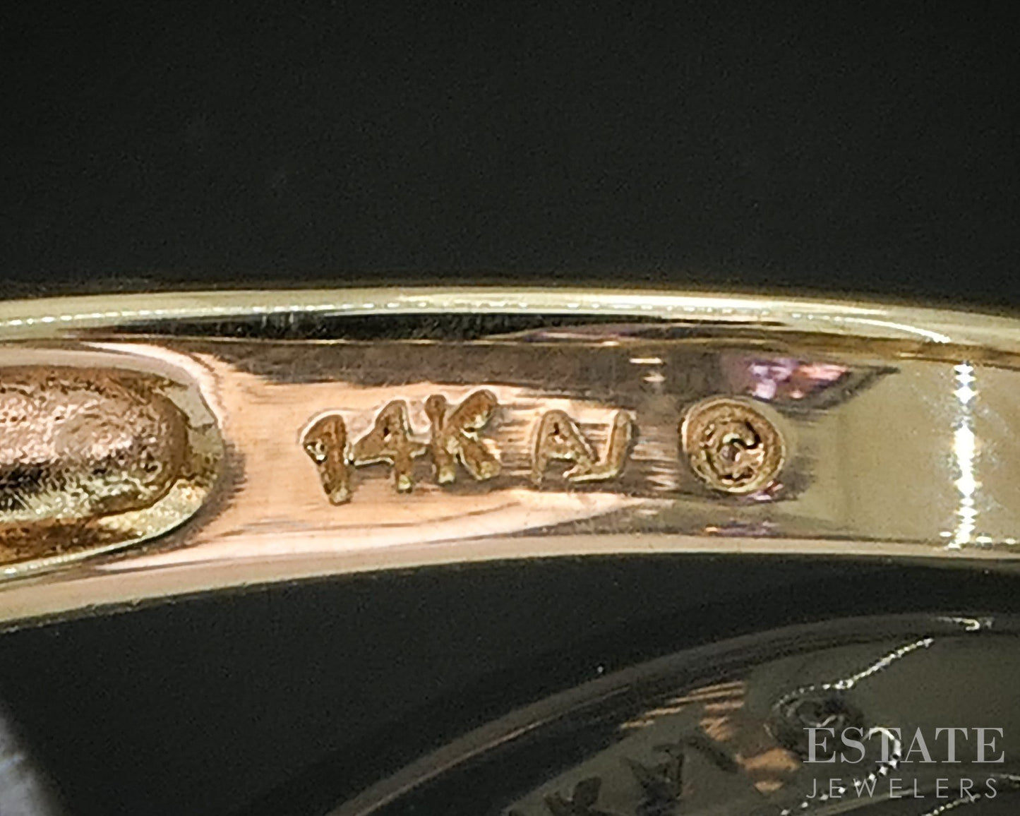 14k Yellow Gold Natural Amethyst & Diamond Bypass Ladies Ring 6.1g p16658b