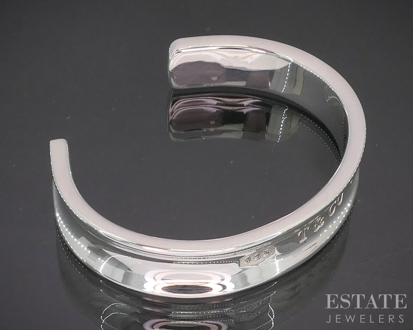 Sterling Silver Tiffany & Co. 1837 Ladies Cuff Bracelet 41.8g p14908