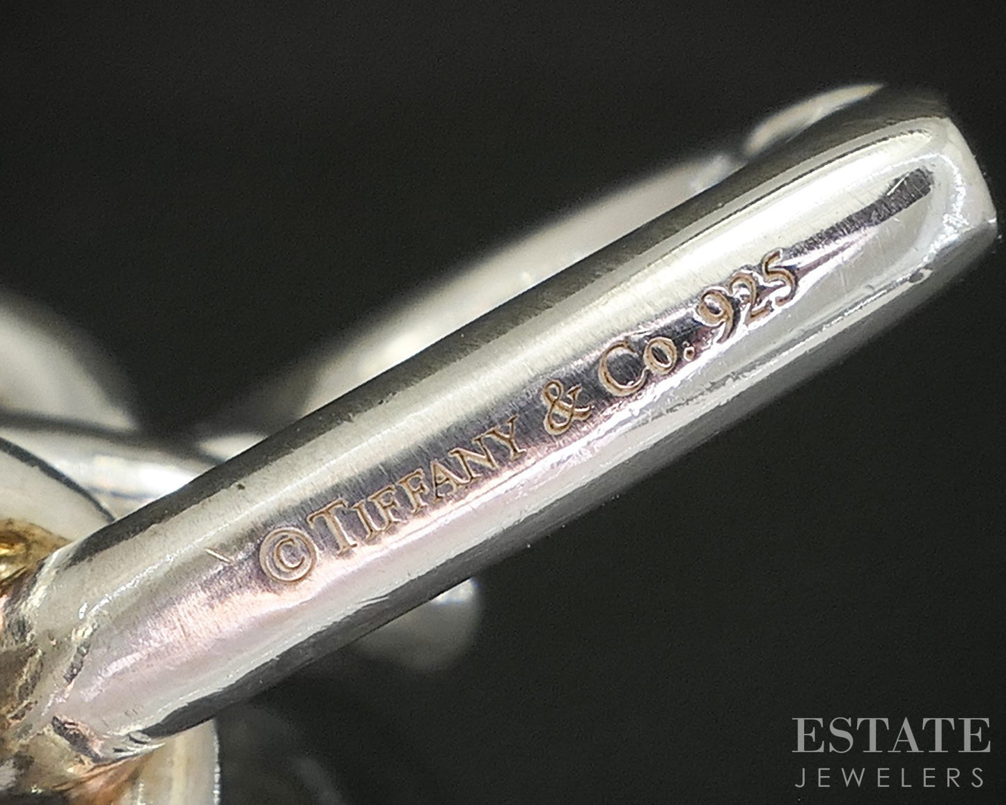 Sterling Tiffany & Co. Hinged Heart Cable Chain Ladies Bracelet 45g 7.5"L p14959