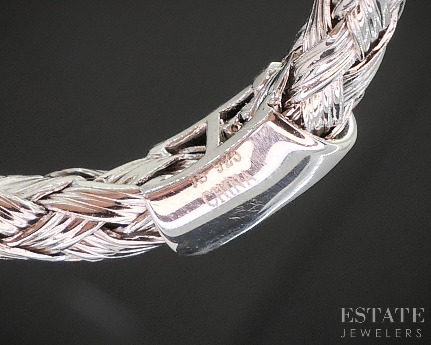 Sterling Silver Natural Orange Diamond Ladies Band Ring 3.0g p17282