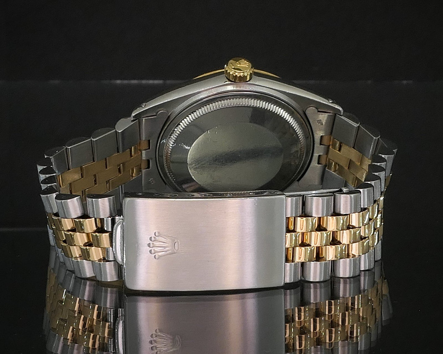 1987 Rolex Datejust 16013 Two Tone Silver Factory Diamond 36mm Watch i19620