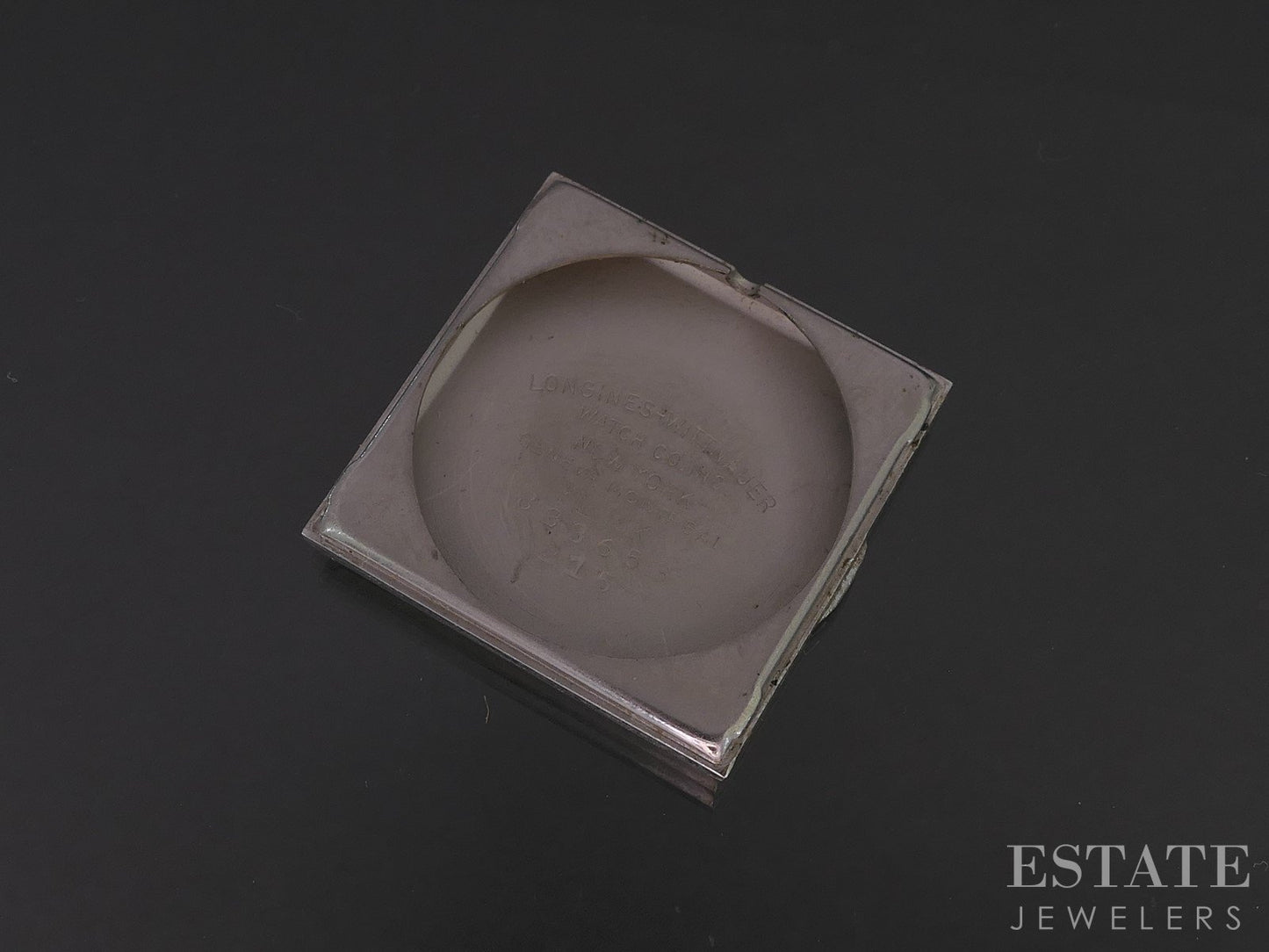 Vintage 1966 14k White Gold Longines Pave Natural .35ctw Diamond Watch p17564