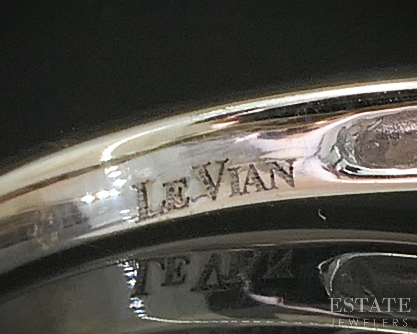 14k Vanilla Gold LeVian Natural .47ctw Diamond Engagement Ring 2.8g p17567