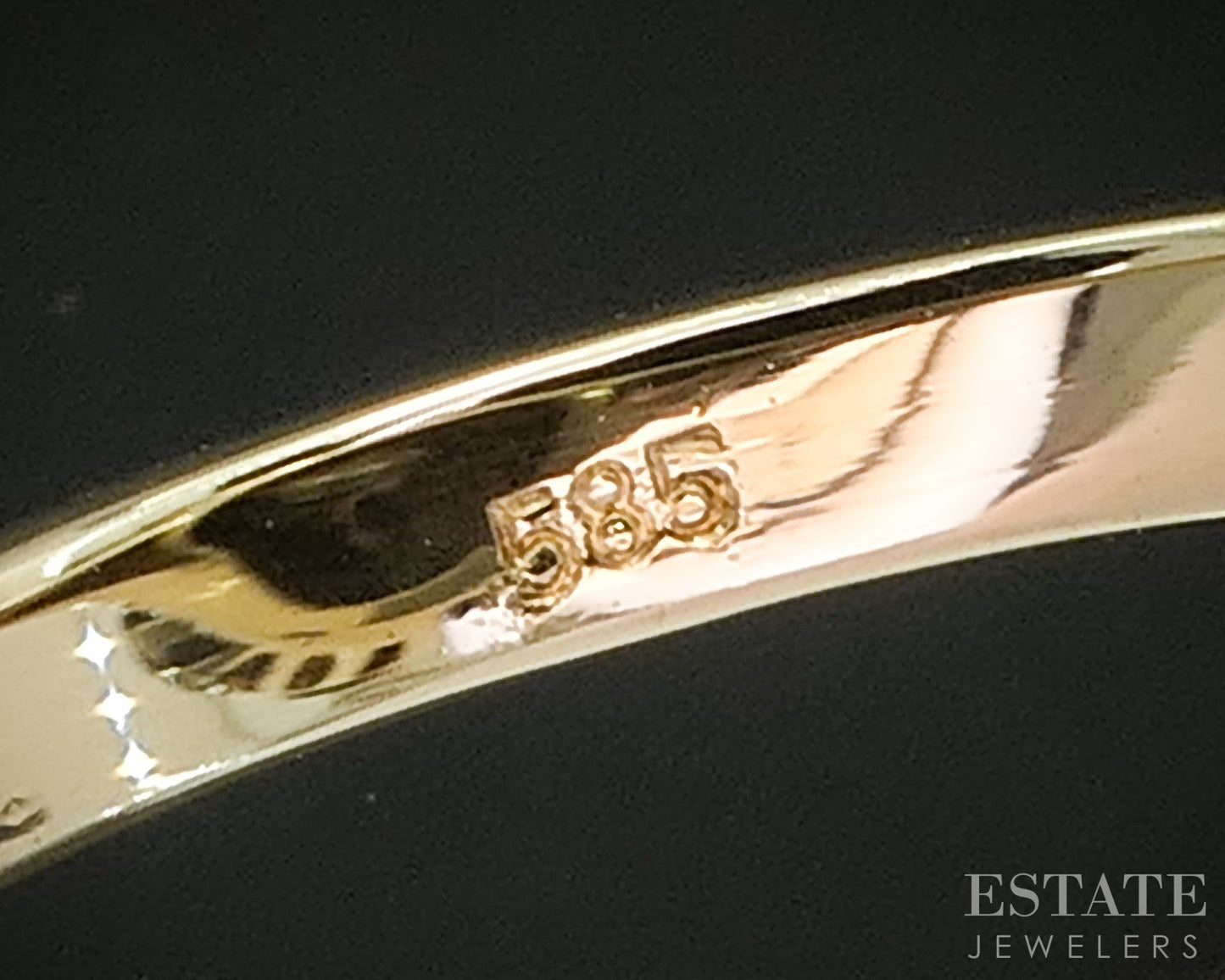 Vintage 14k Yellow Gold Natural Diamond Enameled Flower Ring 5.1g p17569