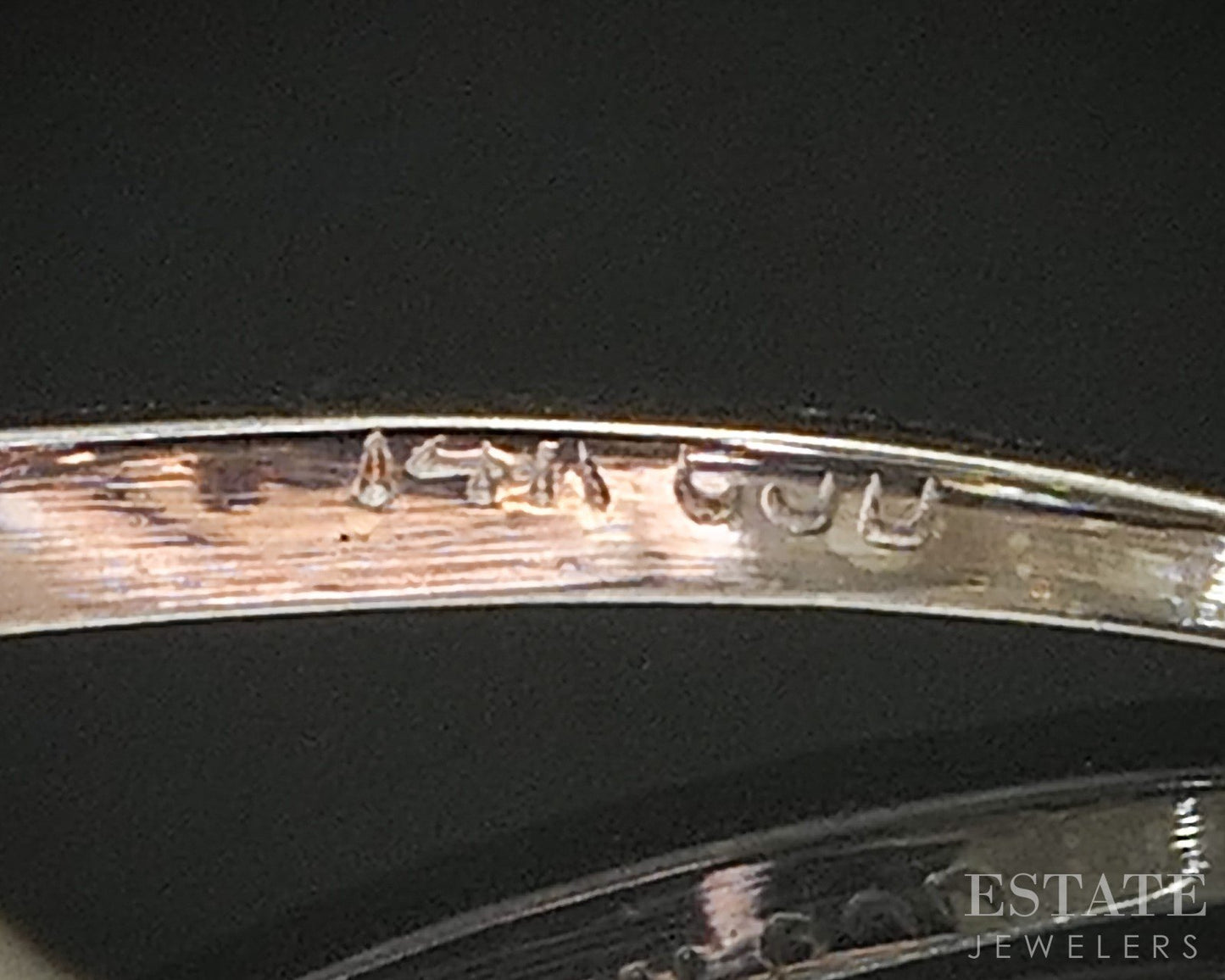 Antique 14k White Gold Natural 1.75ct Diamond Salt & Pepper Filigree Ring p17538