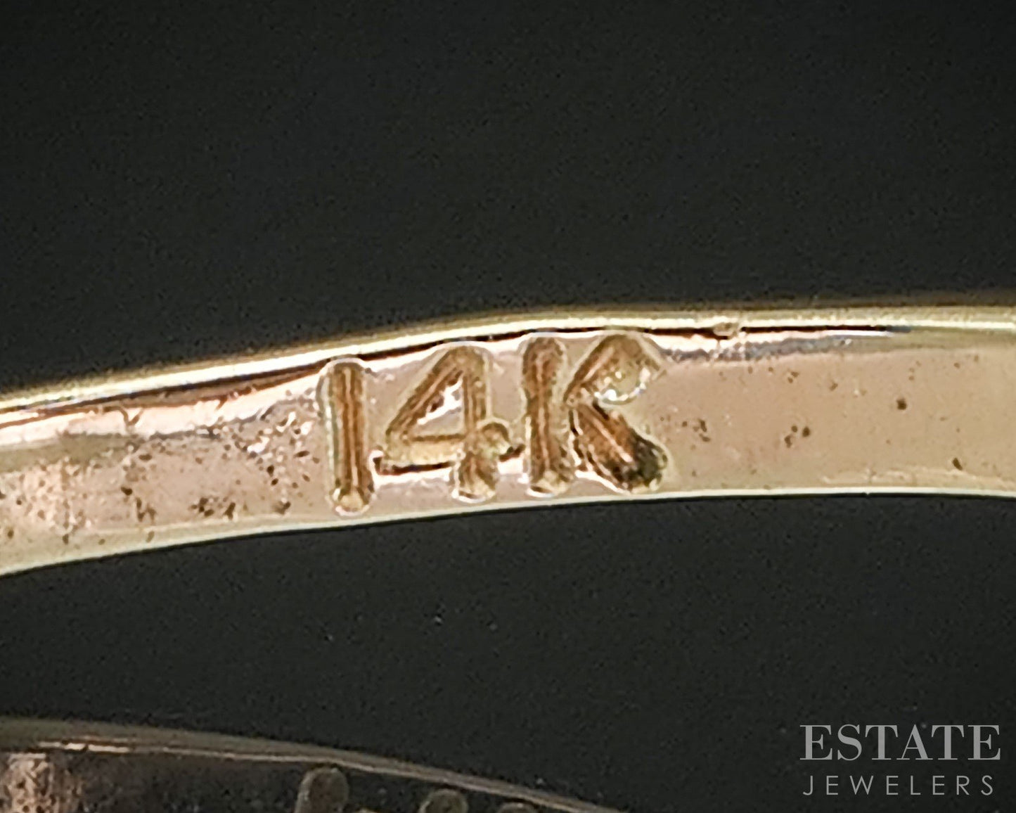 Antique Victorian 14k Yellow Gold OMC .25ct Diamond Belcher Ring p15018