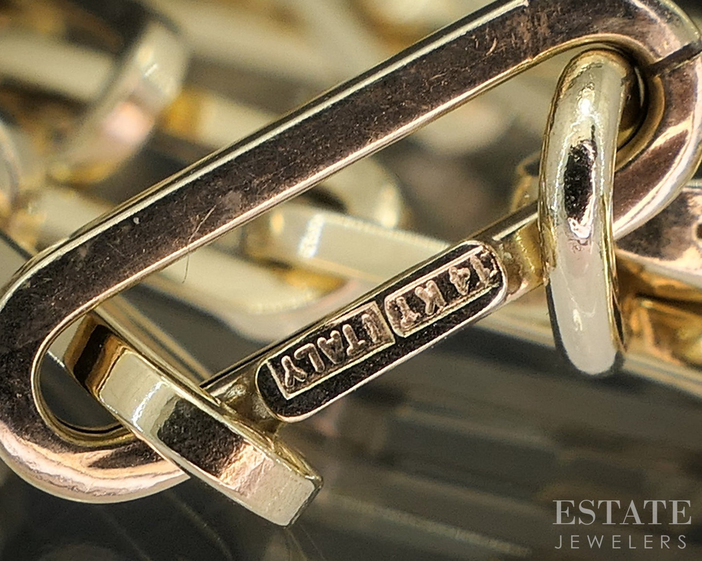 14k Yellow Gold 4.3mm Paperclip Chain Link Ladies Necklace 4.7g 20"L p18184b