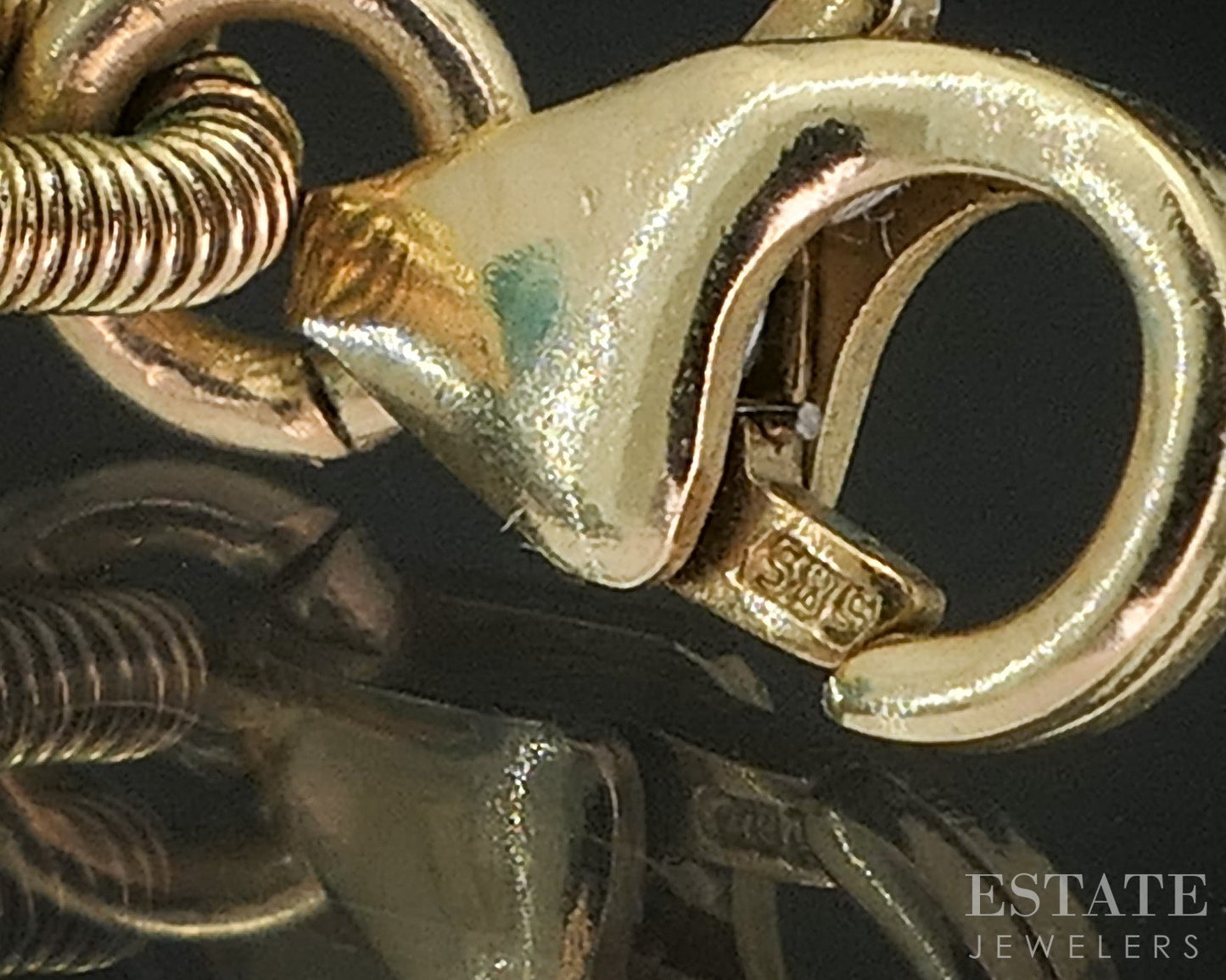 14k Yellow Gold 3.4mm Natural Turquoise Beaded Necklace 7.6g 16.5"L p18193b