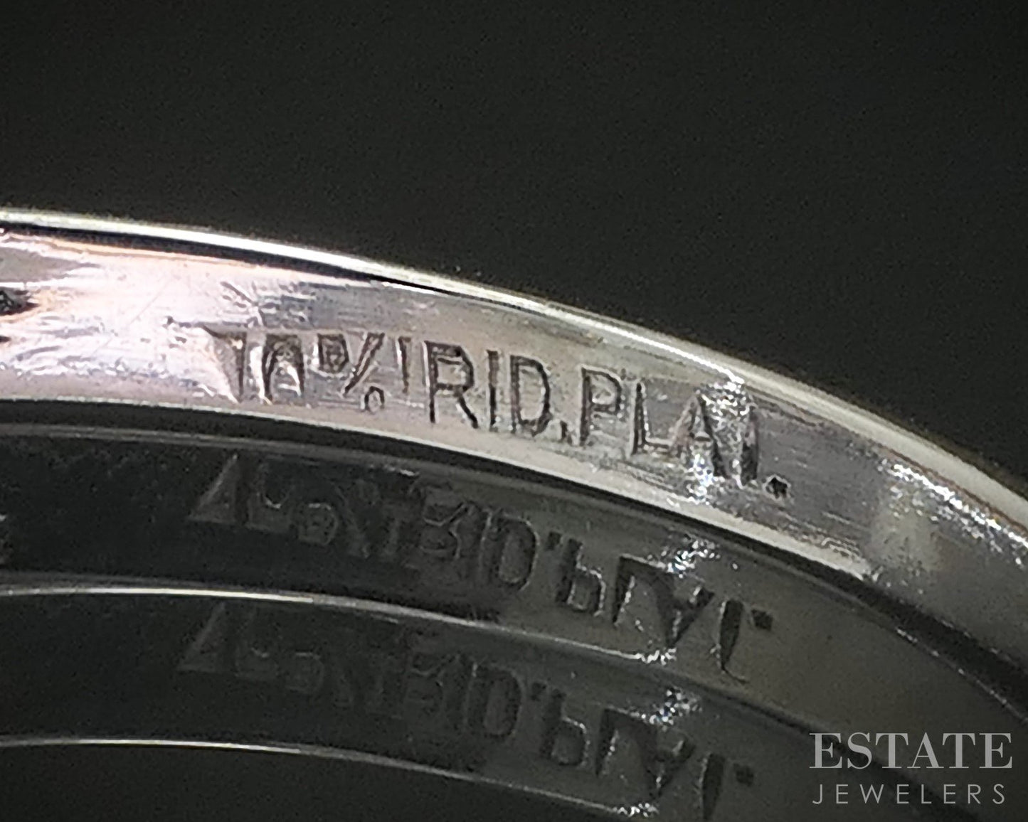 Antique Platinum Single Cut Natural .22ctw Diamond Ladies Wedding Band p18270b