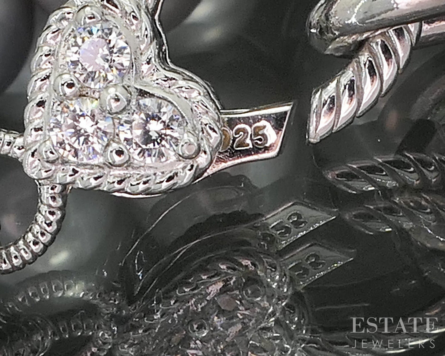 Sterling Judith Ripka Grey Pearl & Amethyst Cable Link Necklace 86g 20"L p18302