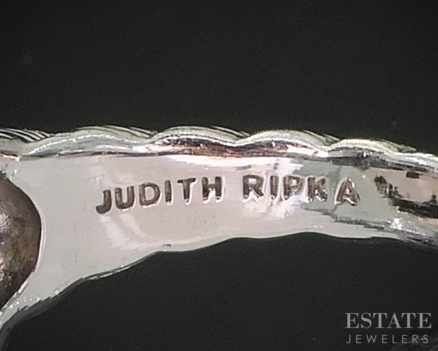 Sterling Silver Judith Ripka Mabe Pearl & Citrine Ladies Ring 12.8g p18588