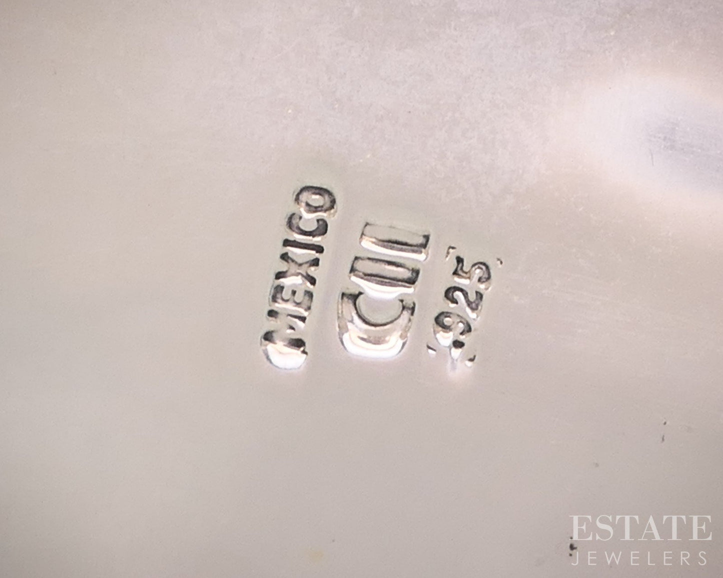 Vintage Sterling Mexico CII Natural Turquoise Large Cuff Bracelet 80g p18642