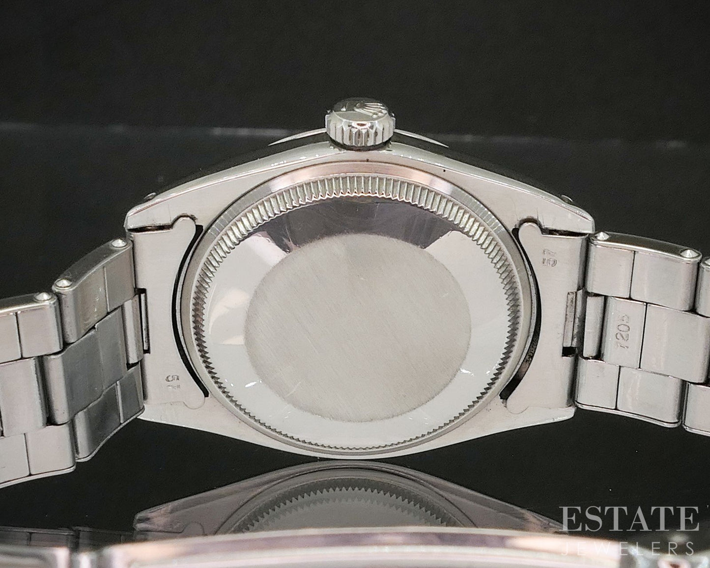 1966 Rolex Oyster Perpetual Date 1500 Rivet Bracelet Mens Watch p14931