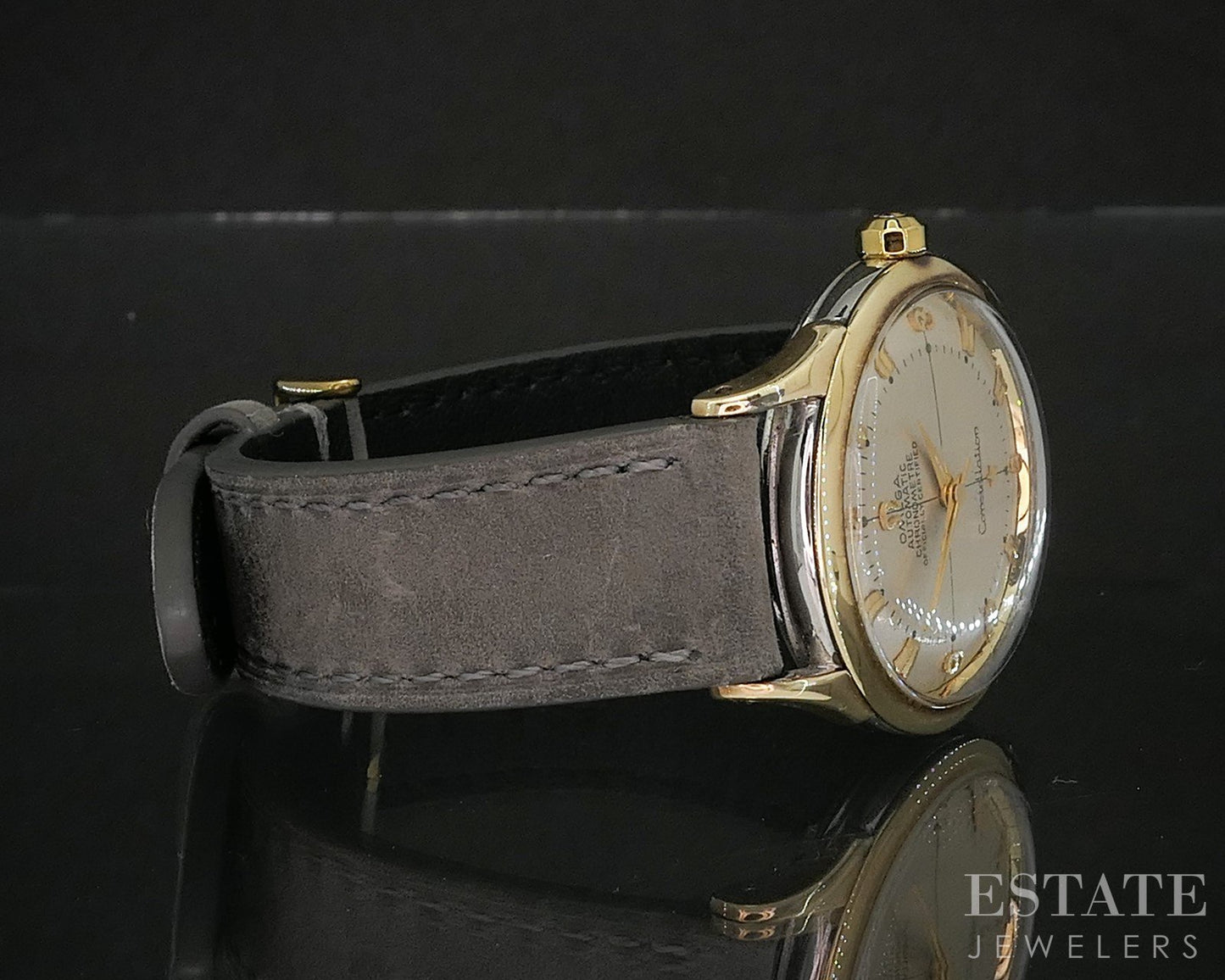 Vintage 1950 Omega Constellation Pie Pan Gold Capped Cal. 352 Mens Watch p15117