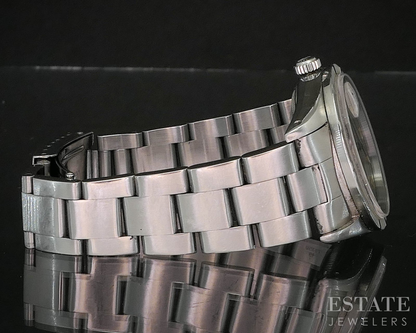 1990 Rolex Oyster Perpetual Date Stainless 15200 Engine Bezel Mens Watch p14810