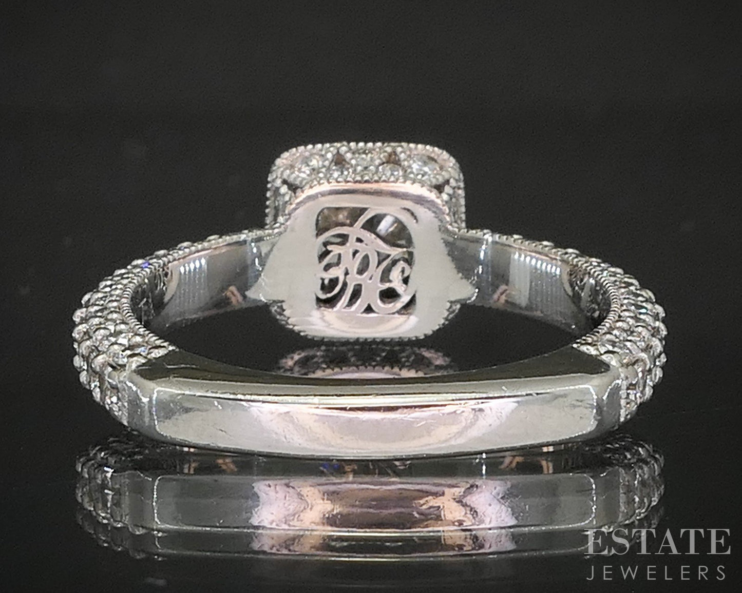 Platinum GIA Cushion Natural 2.52ctw Diamond Halo Engagement Ring 9.5g p14873