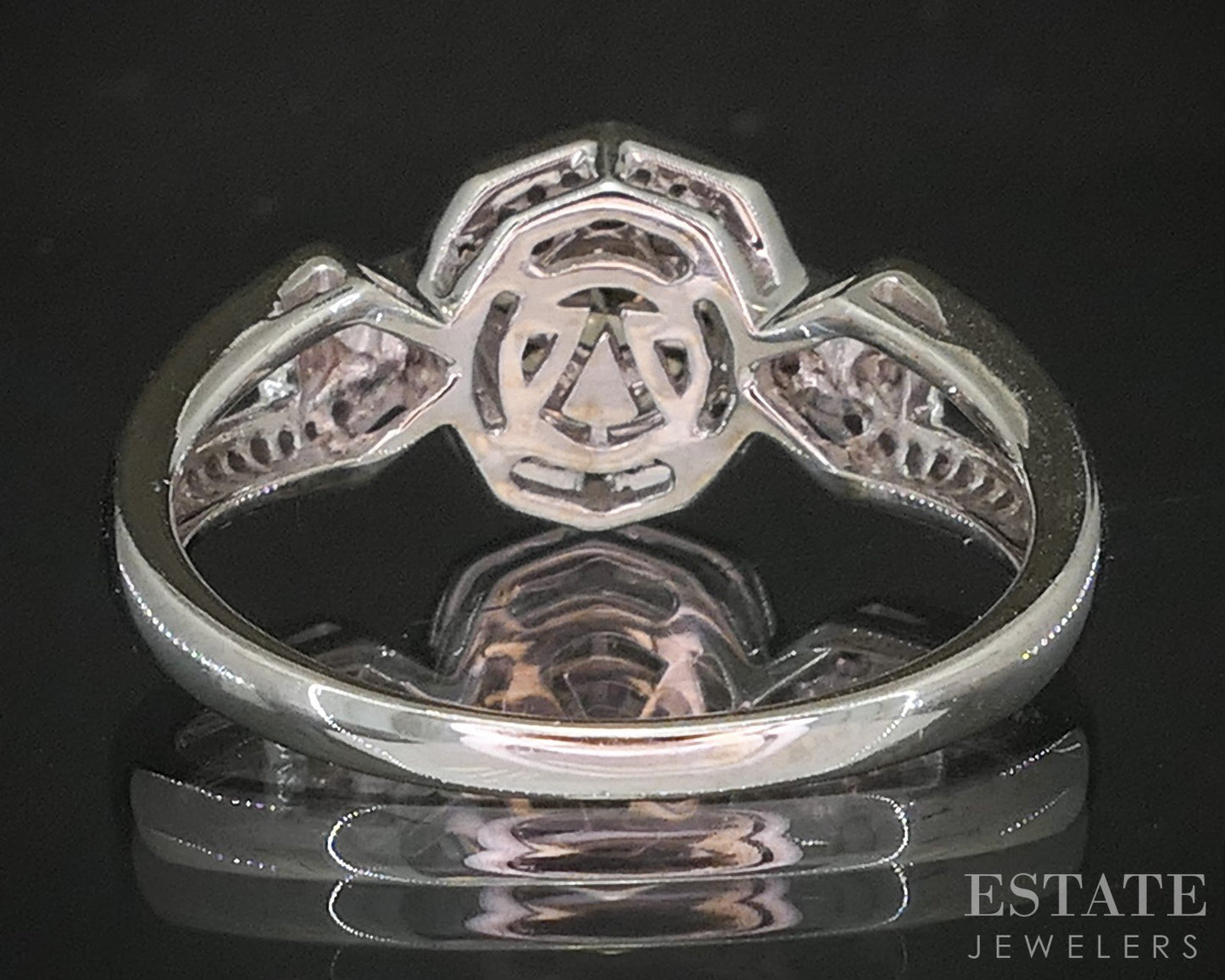 14k Vanilla Gold LeVian Natural .50ctw Diamond Engagement Ring 3.3g p15751