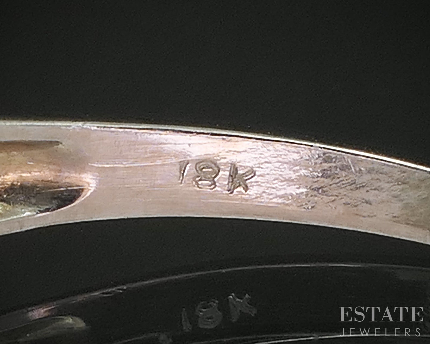 Antique 18k White Gold Transitional Natural .12ct Diamond Filigree Ring p15844