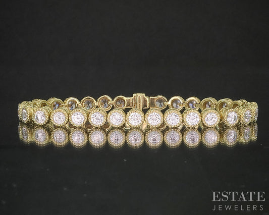 Sterling Silver Judith Ripka CZ Ladies Tennis Bracelet 22.5g 6.75"L p19102