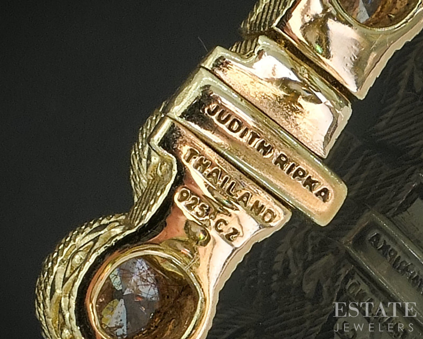 Sterling Silver Judith Ripka CZ Ladies Tennis Bracelet 22.5g 6.75"L p19102