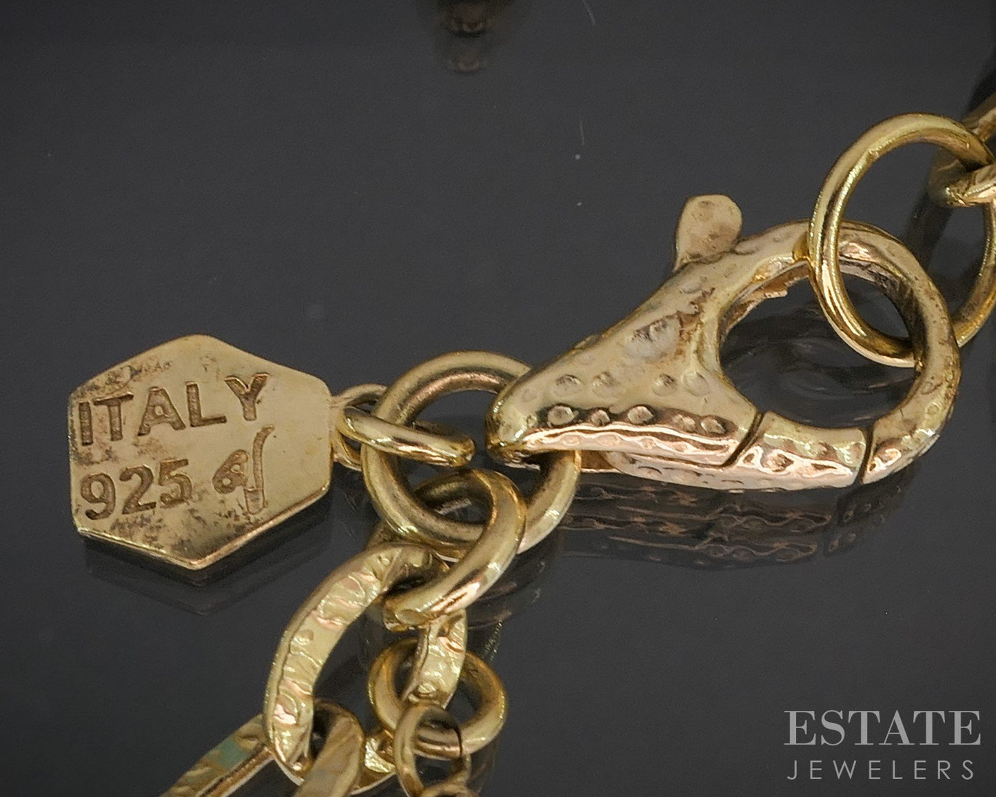 Sterling Silver 10mm Natural Turquoise Beaded Charm Bracelet 27.9g 6.75"L p19107