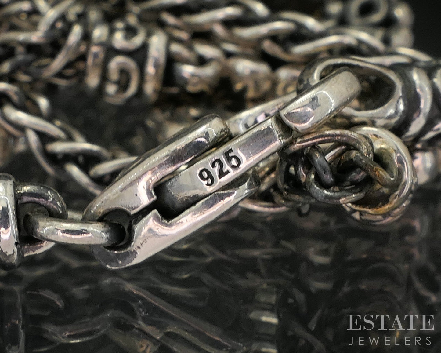 14k & Sterling Angela by John Hardy Wheat Chain Beaded Necklace 42g 36"L p19110