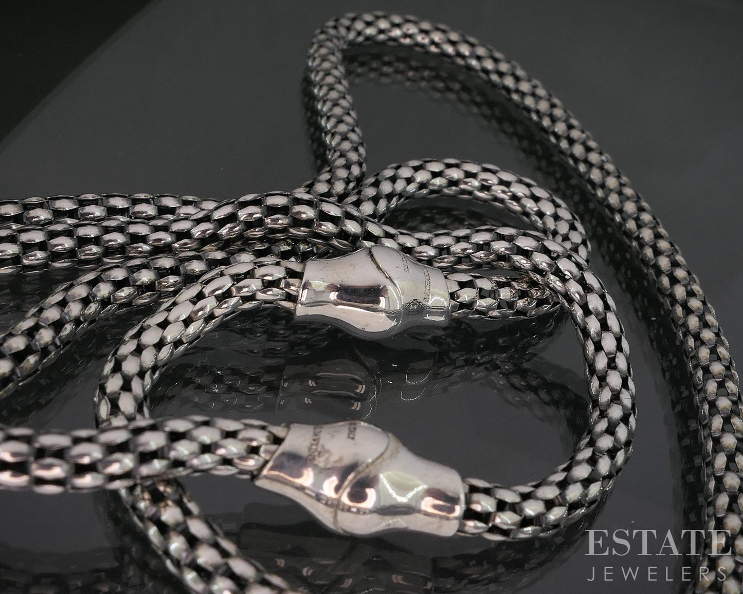 Sterling Silver Michael Dawkins Popcorn Chain Necklace & Bracelet Set 20g p19114