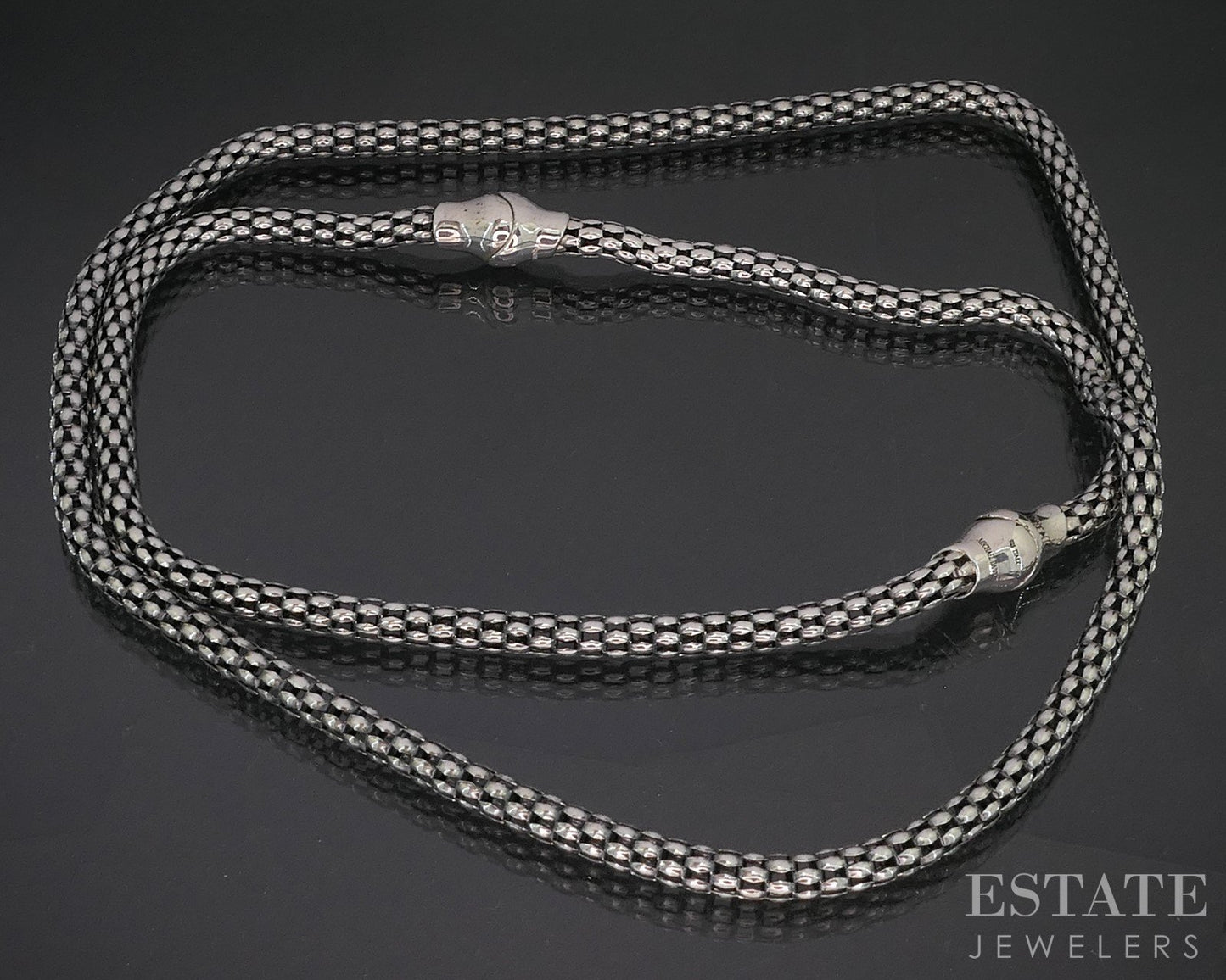 Sterling Silver Michael Dawkins Popcorn Chain Necklace & Bracelet Set 20g p19114