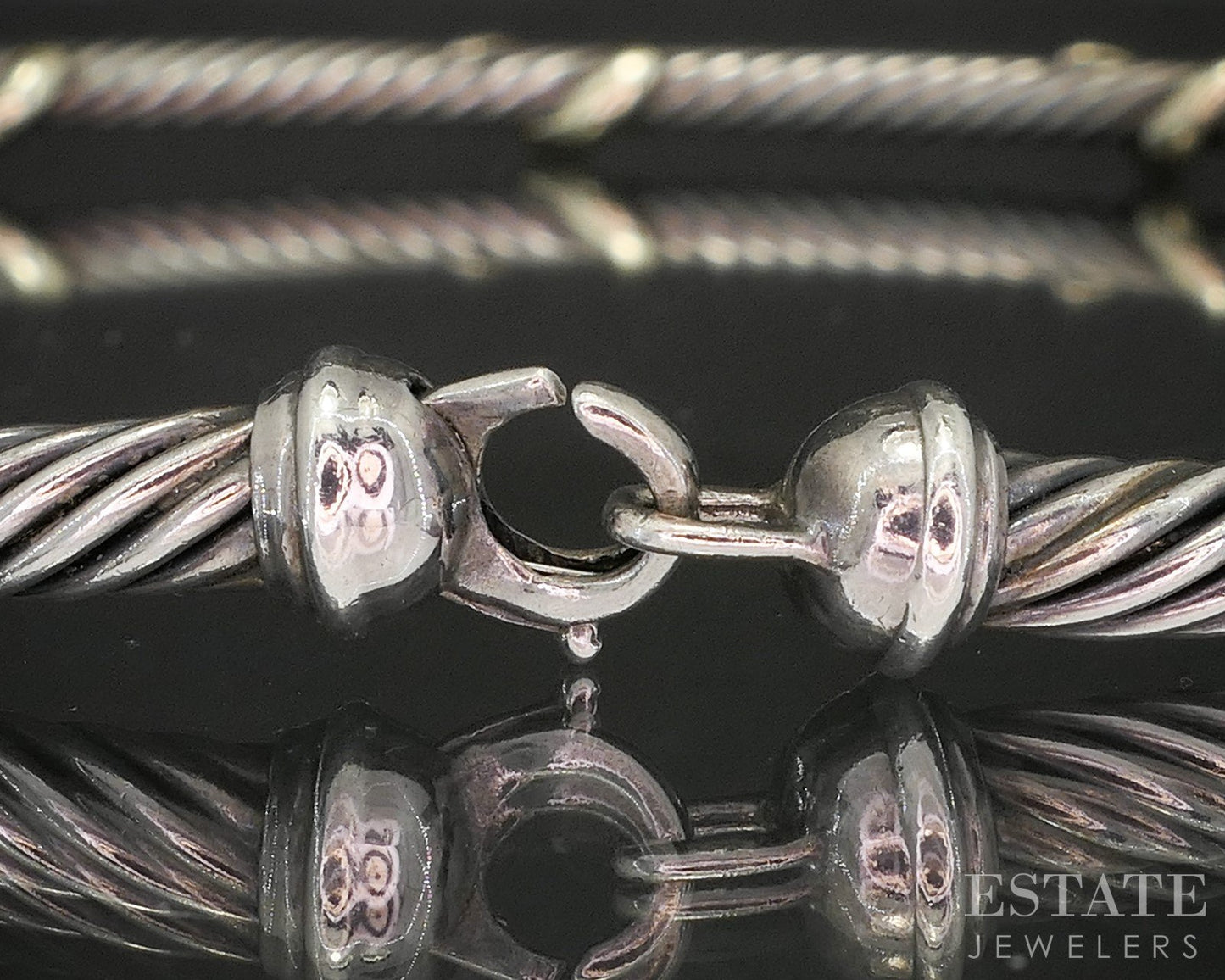 14k & Sterling David Yurman 5mm Cable Collar Necklace 69.8g p14996