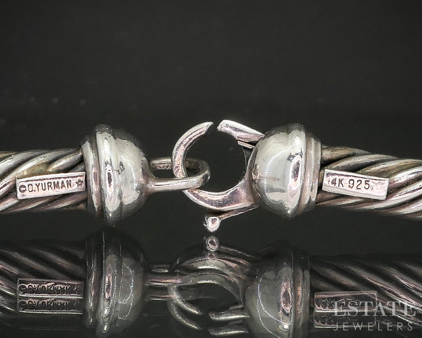 14k & Sterling David Yurman 5mm Cable Collar Necklace 69.8g p14996