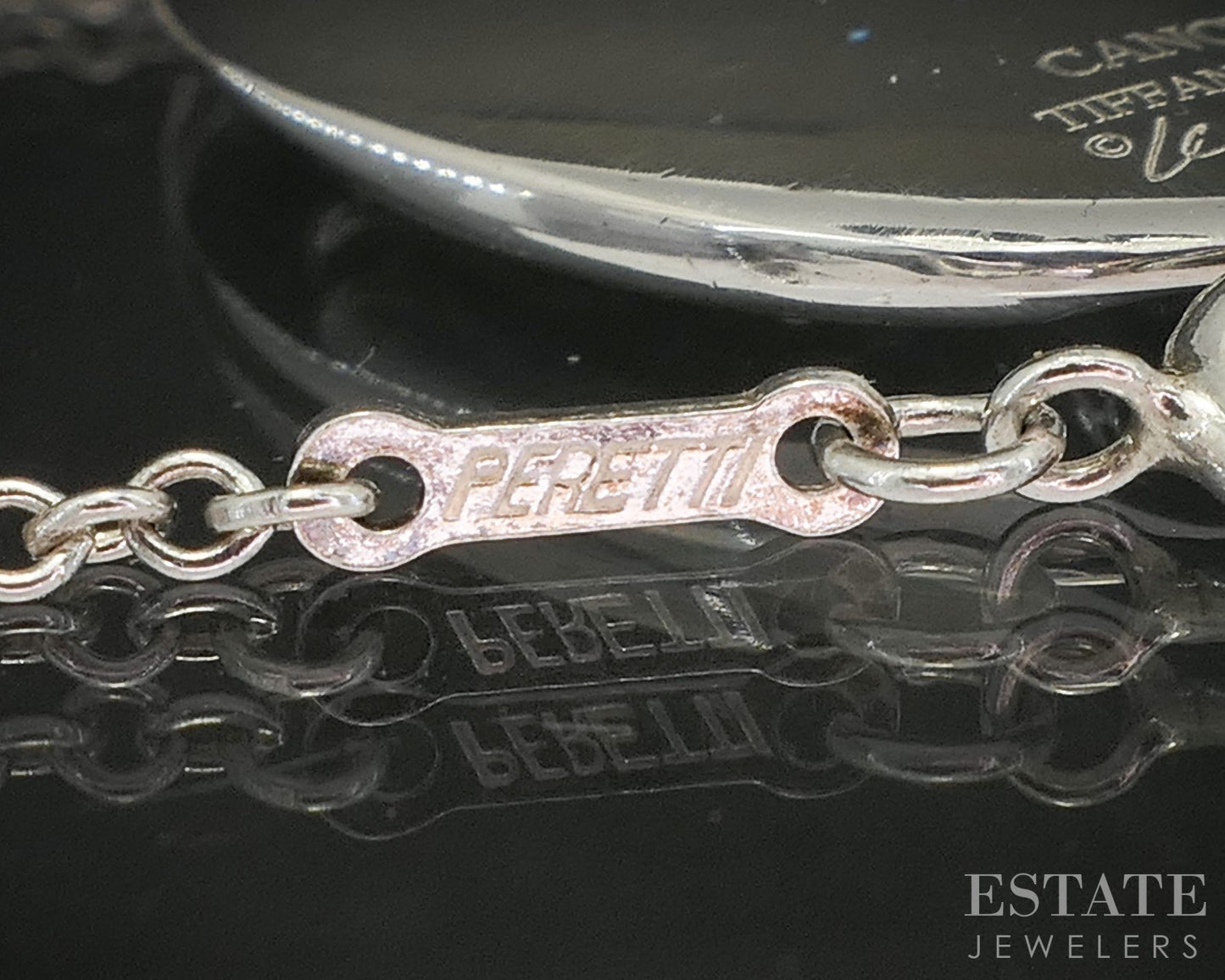 Sterling Tiffany & Co. Elsa Peretti Cancer Zodiac Necklace 13.8g 28"L p14980