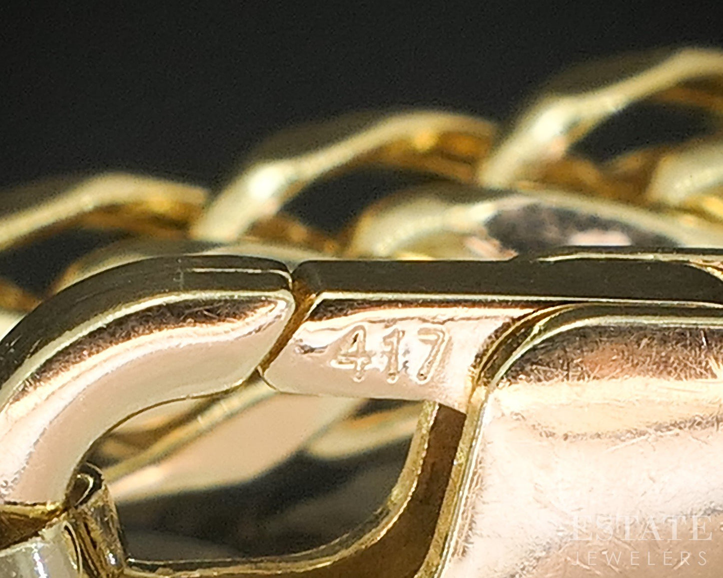 10k Yellow Gold 4.5mm Wheat Chain Link Mens Bracelet 10g 9.5"L p18869