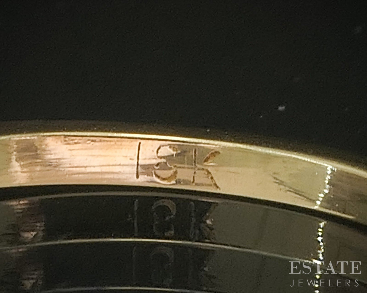 18k Yellow Gold Natural Yellow Sapphire Ladies Band Ring 1.7g p19238b