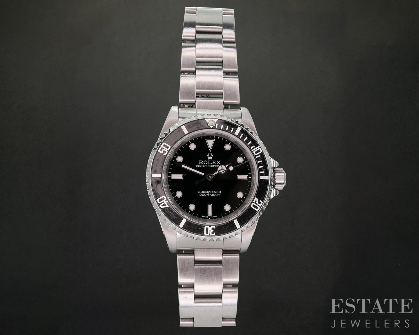 2000 Rolex Submariner No-Date 14060 Stainless Black Dial Mens Watch p17500