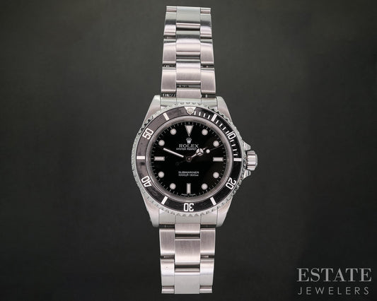 2000 Rolex Submariner No-Date 14060 Stainless Black Dial Mens Watch p17500
