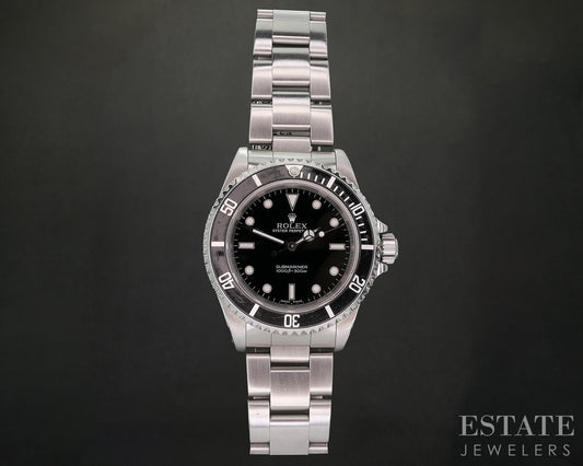 2000 Rolex Submariner No-Date 14060 Stainless Black Dial Mens Watch p17500